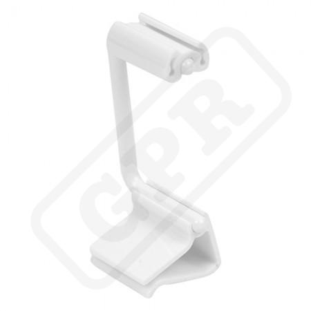 Držiaky cenovky Ticket Clamp 50 mm biele, 10ks