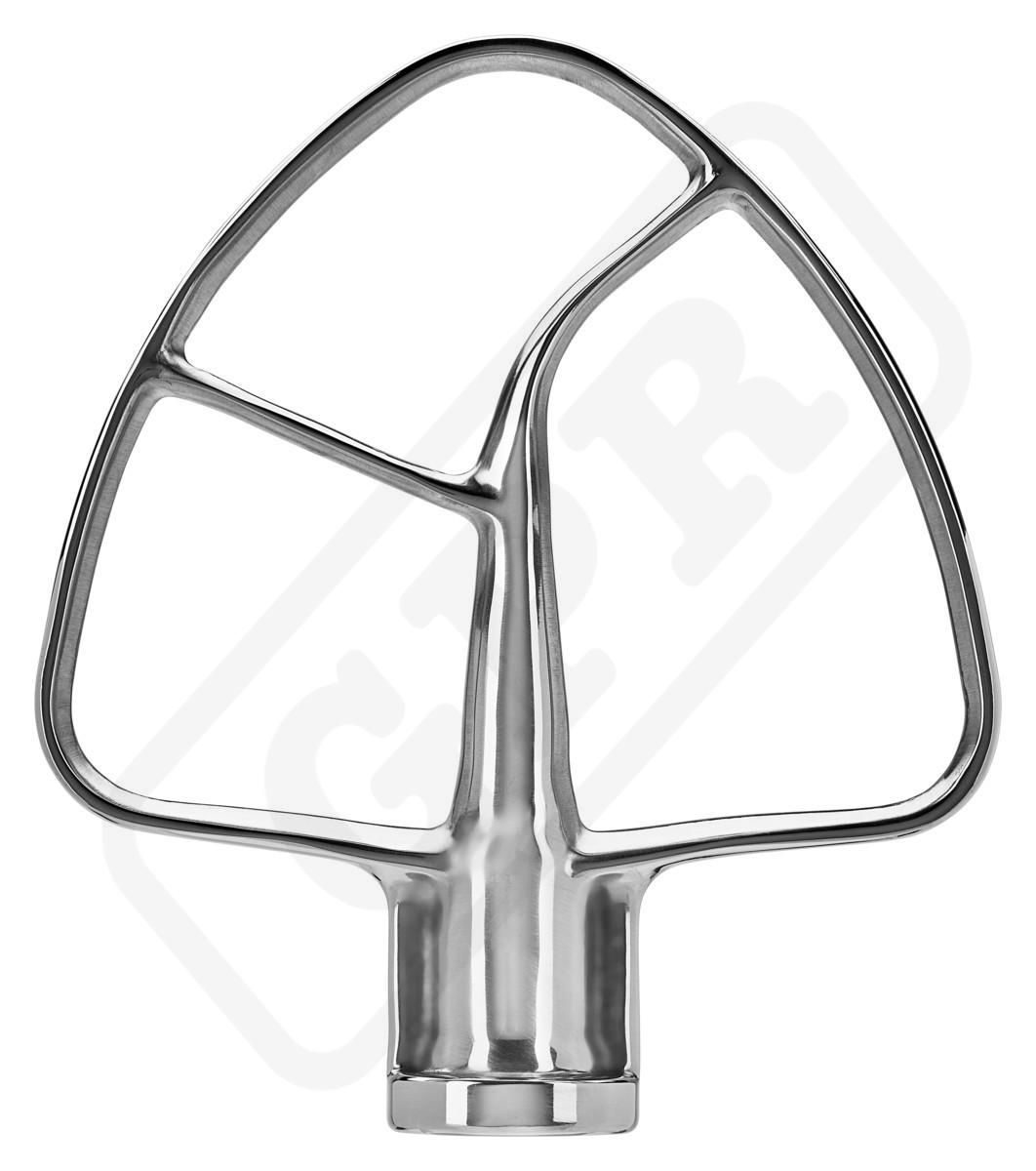 Plochý šľahač PREMIUM NEREZ pre modely 5KSM45 a Artisan 125, 150, 156, 175, a 185 (5KSM5THFBSS) 5KSMTHFBSS