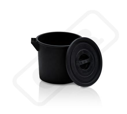 Nádoba plastová čierna