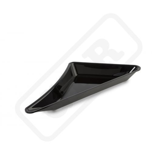 PLEXI Miska trojuholník pravý čierna lesklá