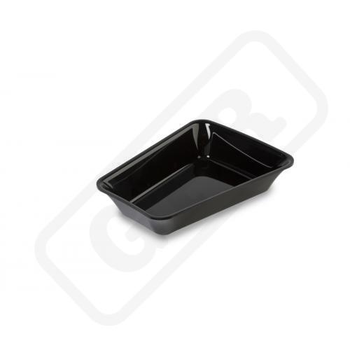 PLEXI Miska roh 15° čierna lesklá