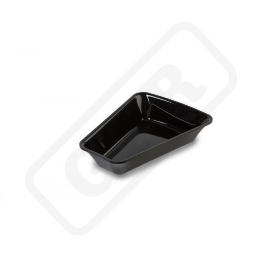 PLEXI Miska roh 22,5° čierna lesklá