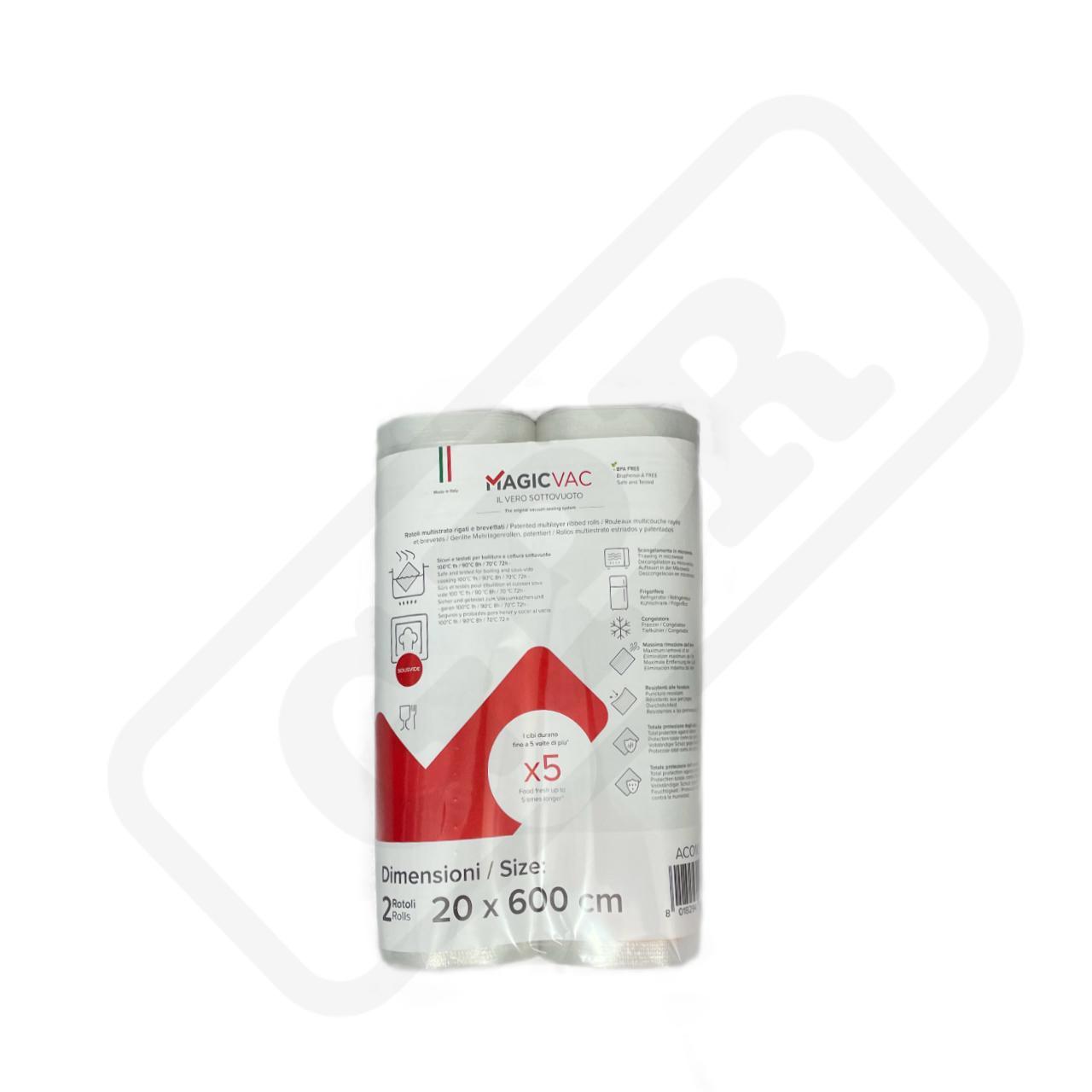 Vákuové rolky profilované - varné MagicVac 200mmx6m,2ks