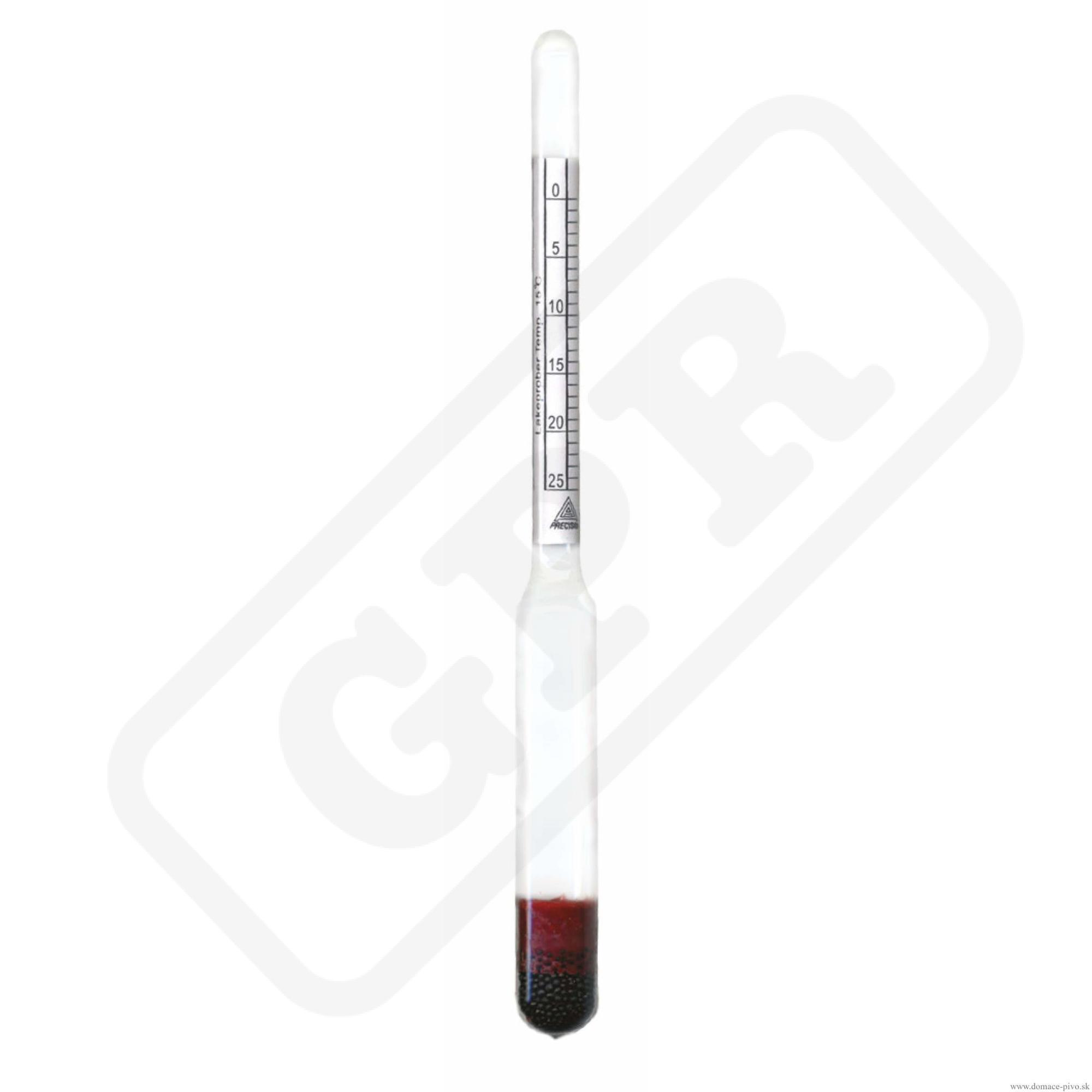 Hustomer slaného roztoku 0 - 25%