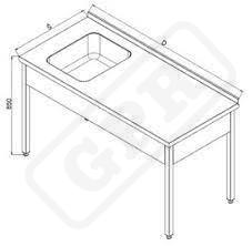Umývací stôl GTU206 1600x700 (cena po zľave 30%)