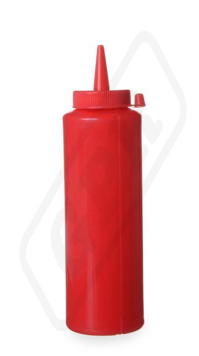 Fľaša dávkovacia 350 ml červená