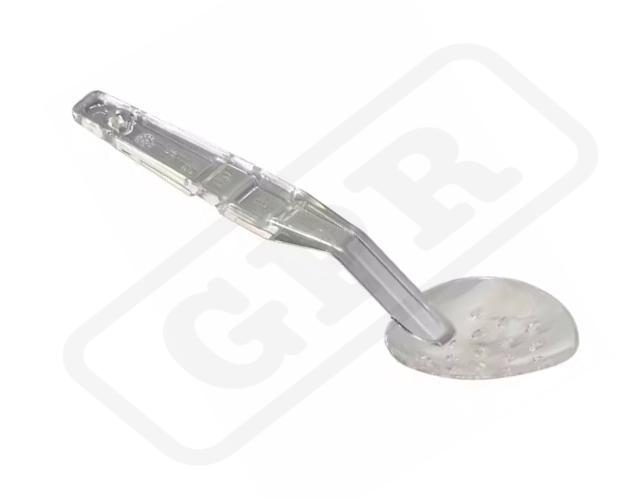 Lyžica transparentná 28 cm perforovaná
