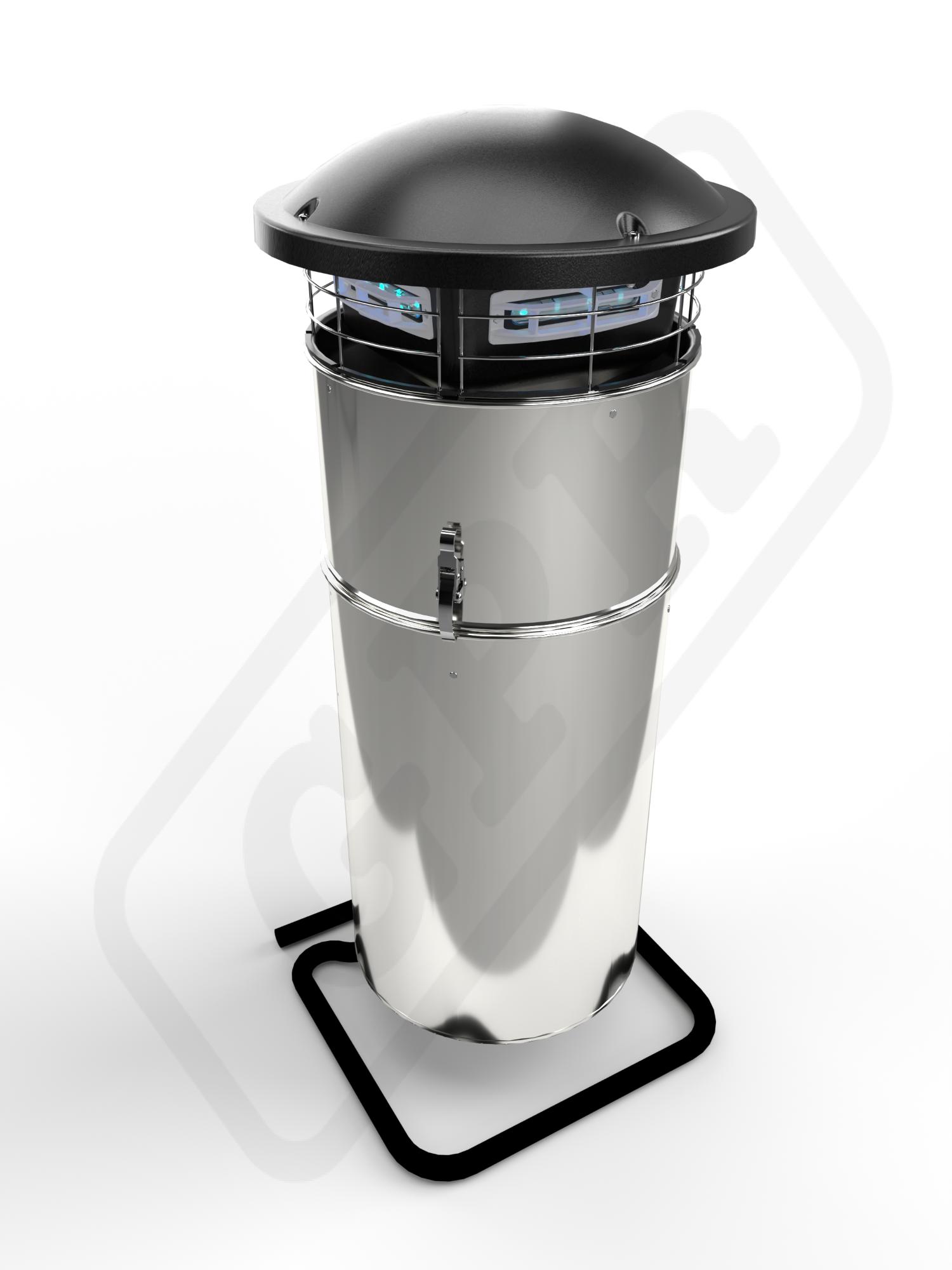Elektrický lapač hmyzu exteriérový vysokovýkonný MO-EL CRI-CRI HEAVY DUTY TURBILED