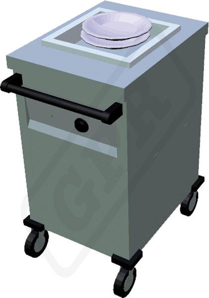 Ohrevný vozík na taniere T-OVNT-1/2